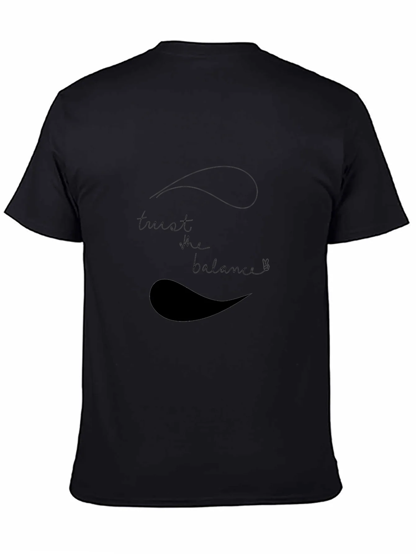 Trust the Balance Black Graphic Tee