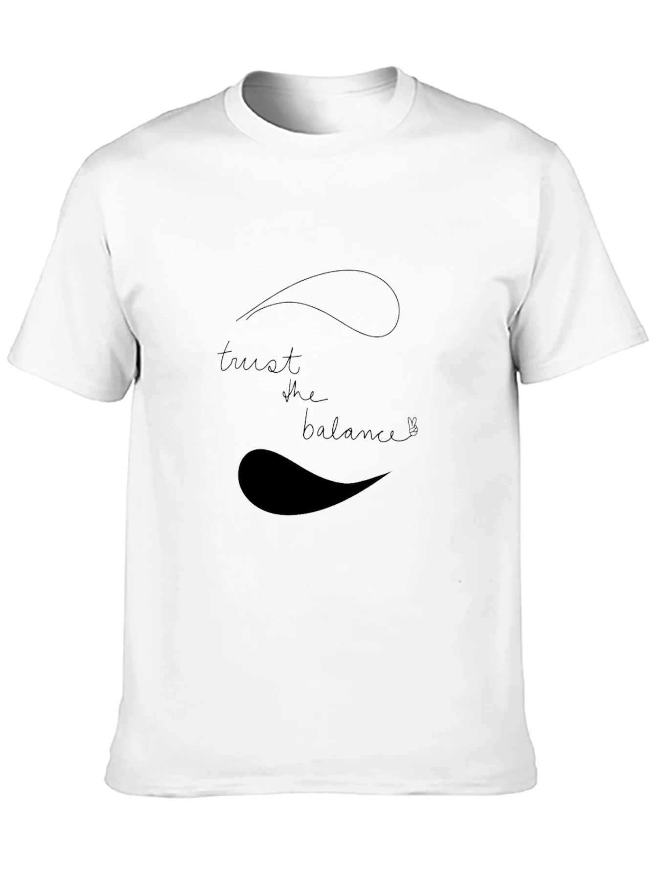 Trust the Balance Black Graphic Tee