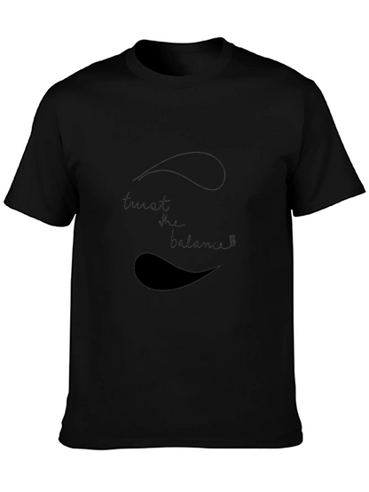 Trust the Balance Black Graphic Tee