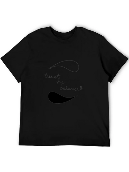 Trust the Balance Black Graphic Tee