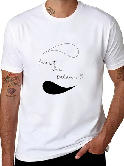 Trust the Balance Black Graphic Tee