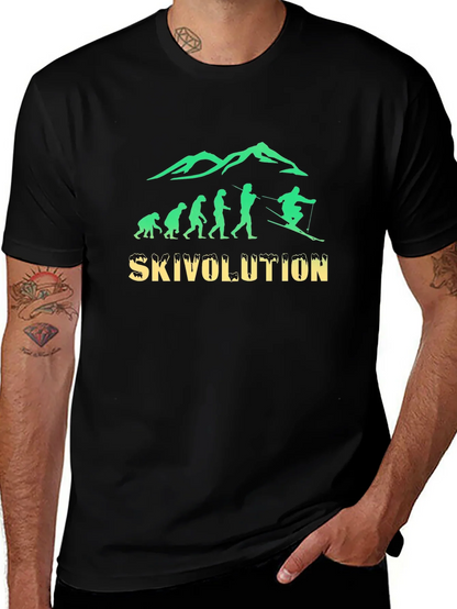 Skivolution T-Shirt: Evolution of Skiing