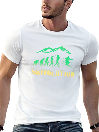 Skivolution T-Shirt: Evolution of Skiing
