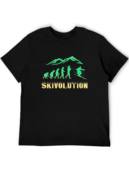 Skivolution T-Shirt: Evolution of Skiing