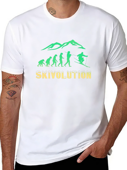 Skivolution T-Shirt: Evolution of Skiing