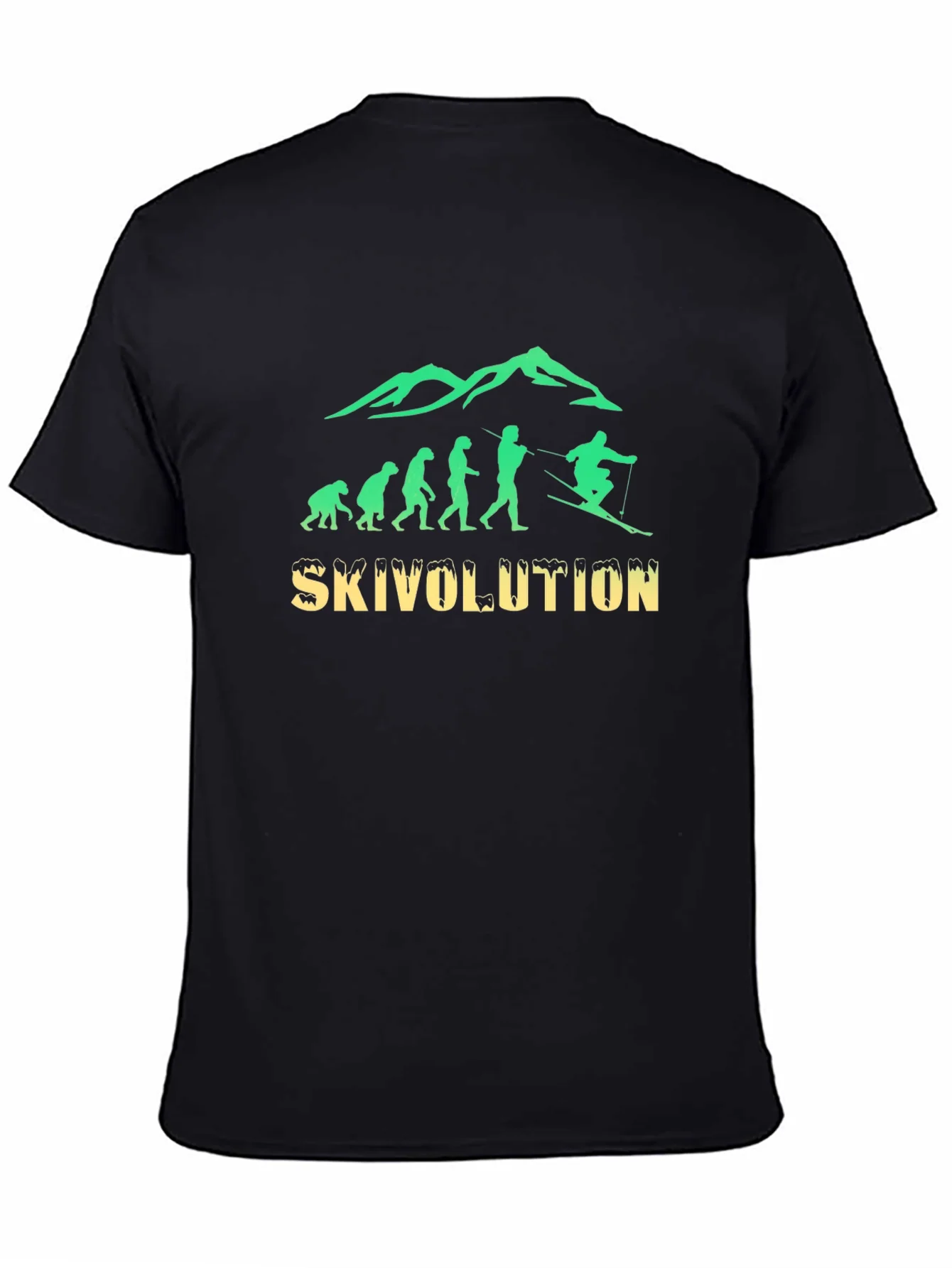 Skivolution T-Shirt: Evolution of Skiing