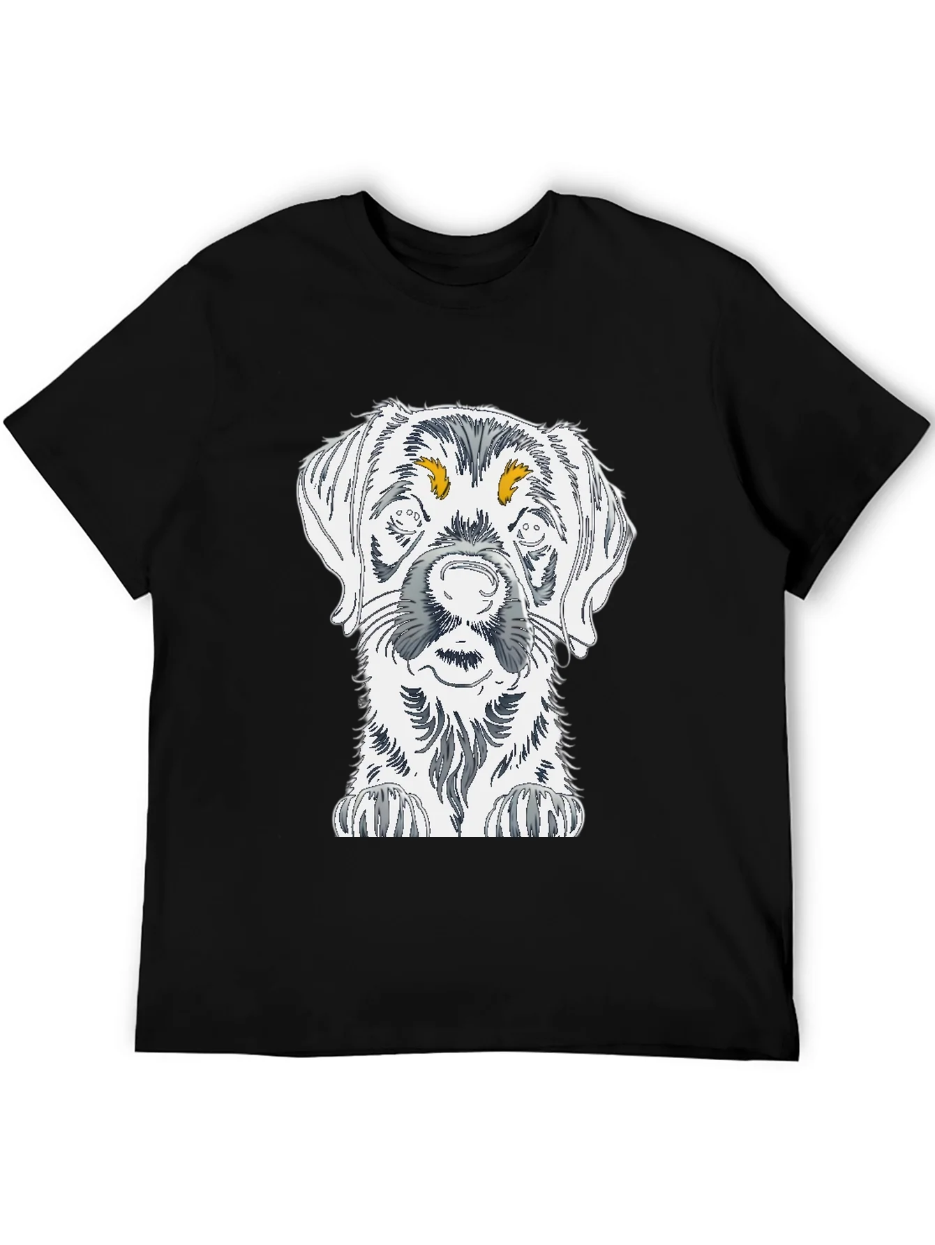 Dog Sketch Graphic Tee - Unisex Cotton T-Shirt