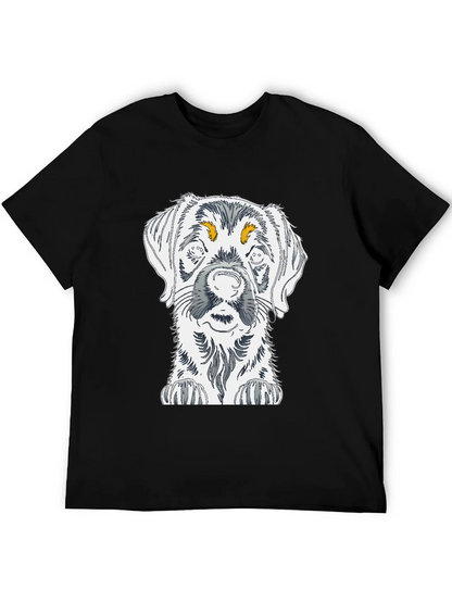 Dog Sketch Graphic Tee - Unisex Cotton T-Shirt
