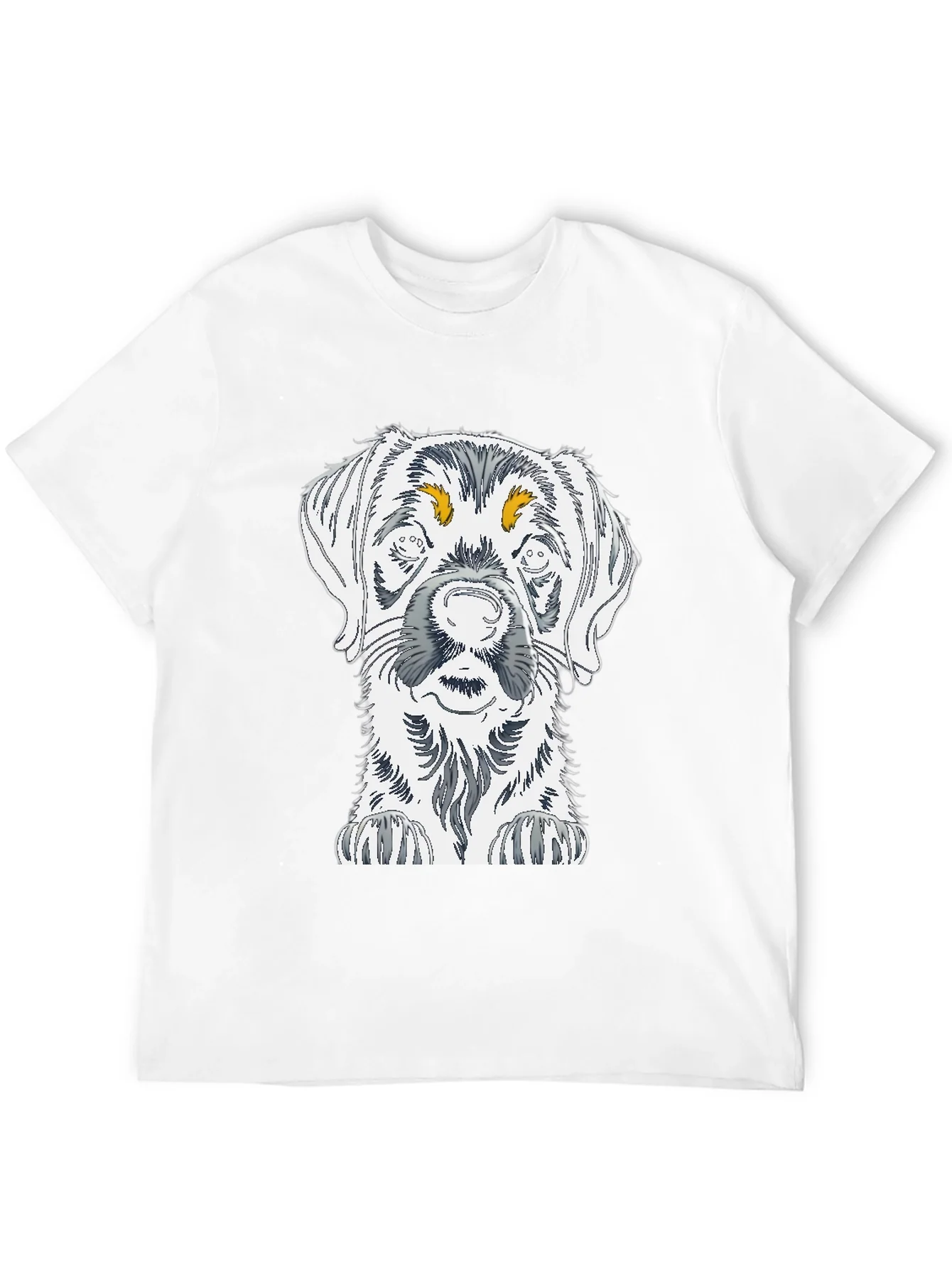 Dog Sketch Graphic Tee - Unisex Cotton T-Shirt