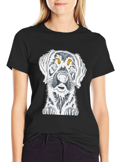 Dog Sketch Graphic Tee - Unisex Cotton T-Shirt