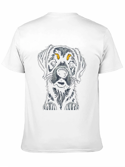 Dog Sketch Graphic Tee - Unisex Cotton T-Shirt