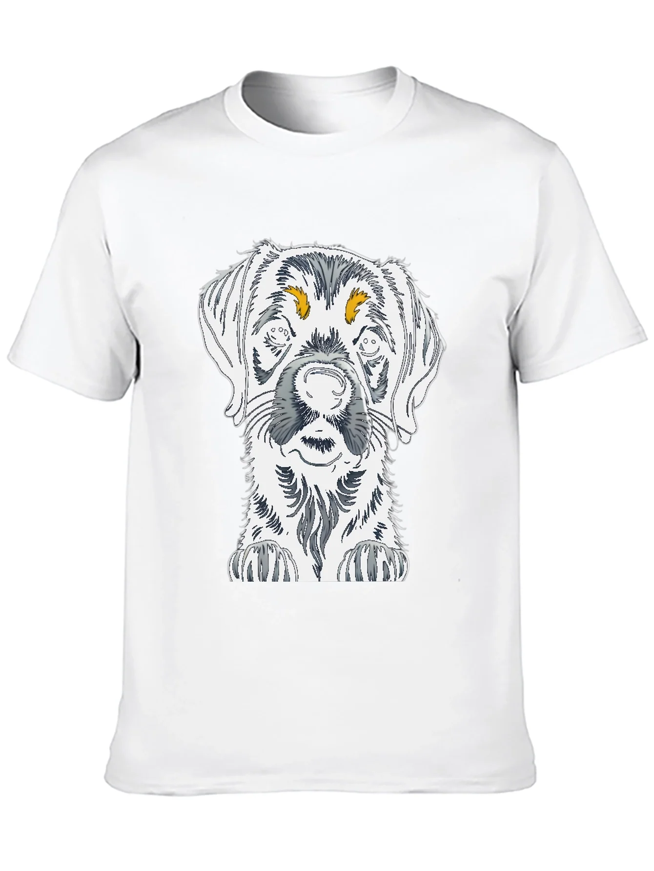 Dog Sketch Graphic Tee - Unisex Cotton T-Shirt