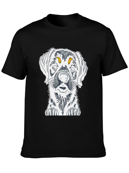 Dog Sketch Graphic Tee - Unisex Cotton T-Shirt