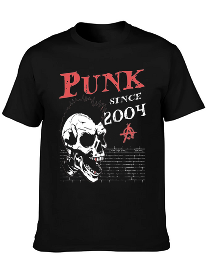 Punk Since 2004 Skull Graphic T-Shirt