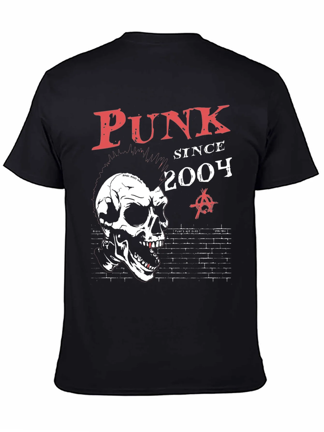 Punk Since 2004 Skull Graphic T-Shirt