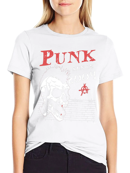 Punk Since 2004 Skull Graphic T-Shirt