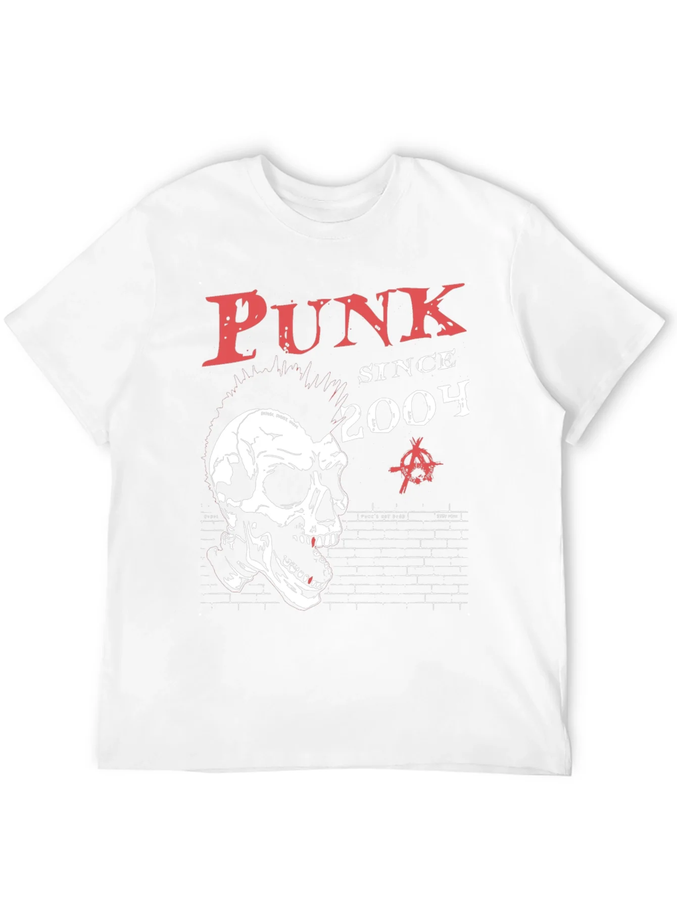 Punk Since 2004 Skull Graphic T-Shirt