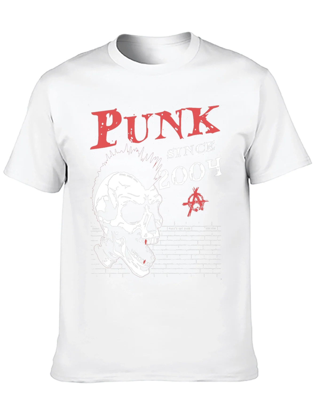 Punk Since 2004 Skull Graphic T-Shirt