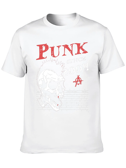 Punk Since 2004 Skull Graphic T-Shirt