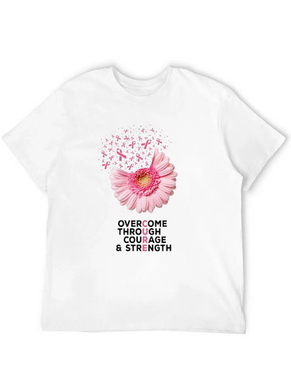 Breast Cancer Awareness T-Shirt: Overcome with Courage