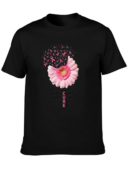 Breast Cancer Awareness T-Shirt: Overcome with Courage