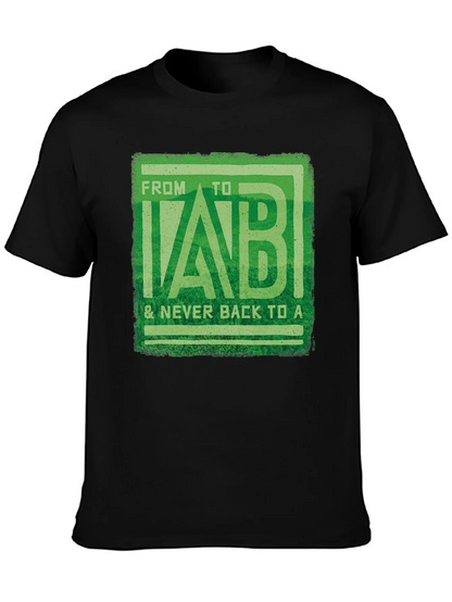 From B to LAB Mens Black T-Shirt