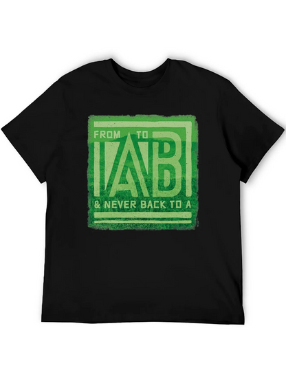 From B to LAB Mens Black T-Shirt