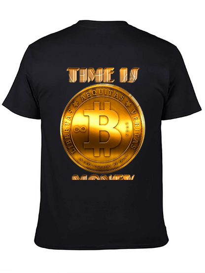 Bitcoin Time is Money T-Shirt - Crypto Currency Tee