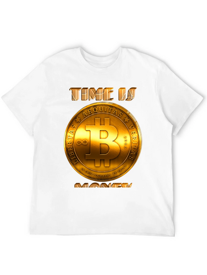 Bitcoin Time is Money T-Shirt - Crypto Currency Tee