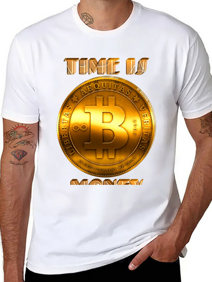 Bitcoin Time is Money T-Shirt - Crypto Currency Tee