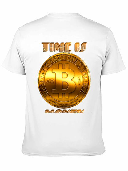 Bitcoin Time is Money T-Shirt - Crypto Currency Tee