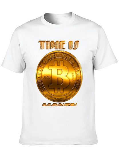 Bitcoin Time is Money T-Shirt - Crypto Currency Tee