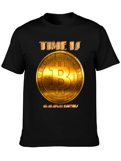 Bitcoin Time is Money T-Shirt - Crypto Currency Tee