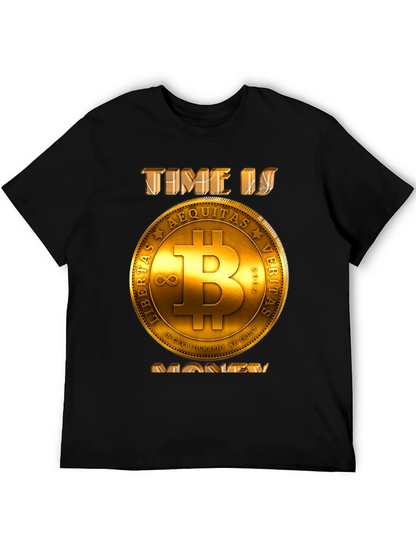 Bitcoin Time is Money T-Shirt - Crypto Currency Tee