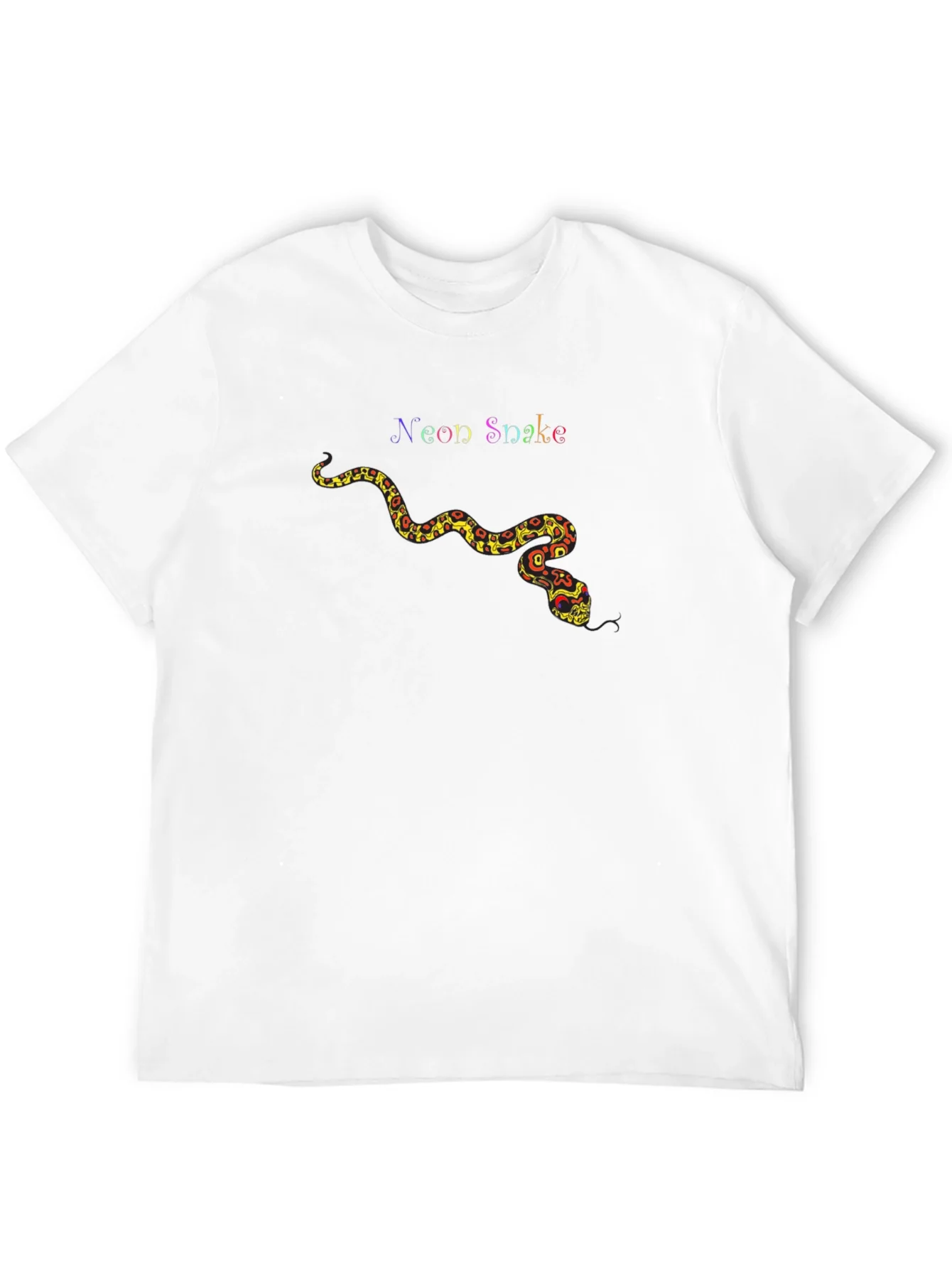Neon Snake Graphic Tee - Unique Design