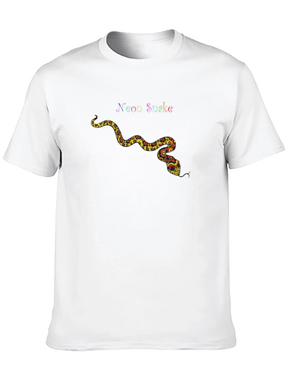 Neon Snake Graphic Tee - Unique Design