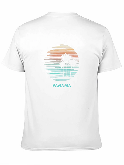 Retro Panama Palm Tree T-Shirt