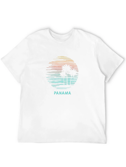 Retro Panama Palm Tree T-Shirt