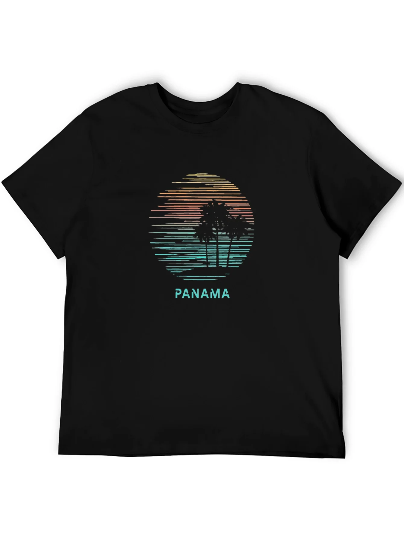 Retro Panama Palm Tree T-Shirt