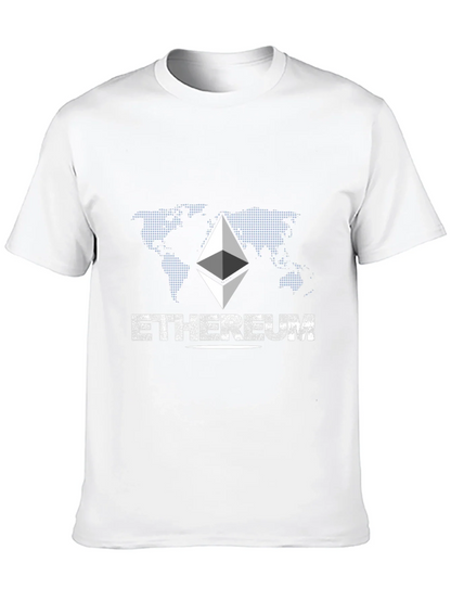 Ethereum Graphic Print Black T-Shirt
