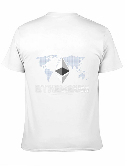 Ethereum Graphic Print Black T-Shirt