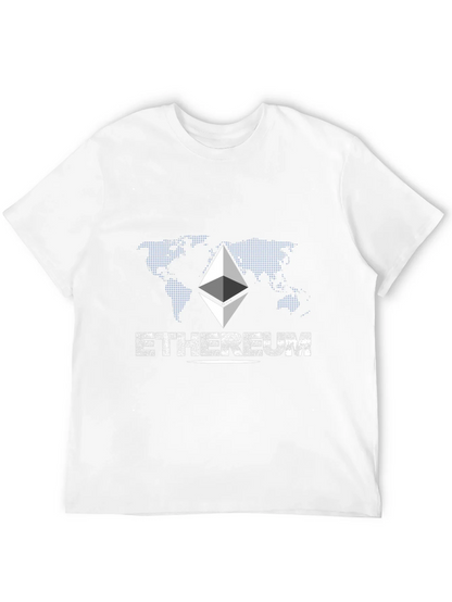 Ethereum Graphic Print Black T-Shirt
