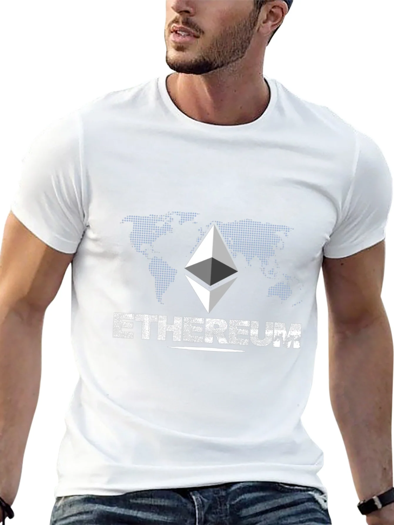 Ethereum Graphic Print Black T-Shirt
