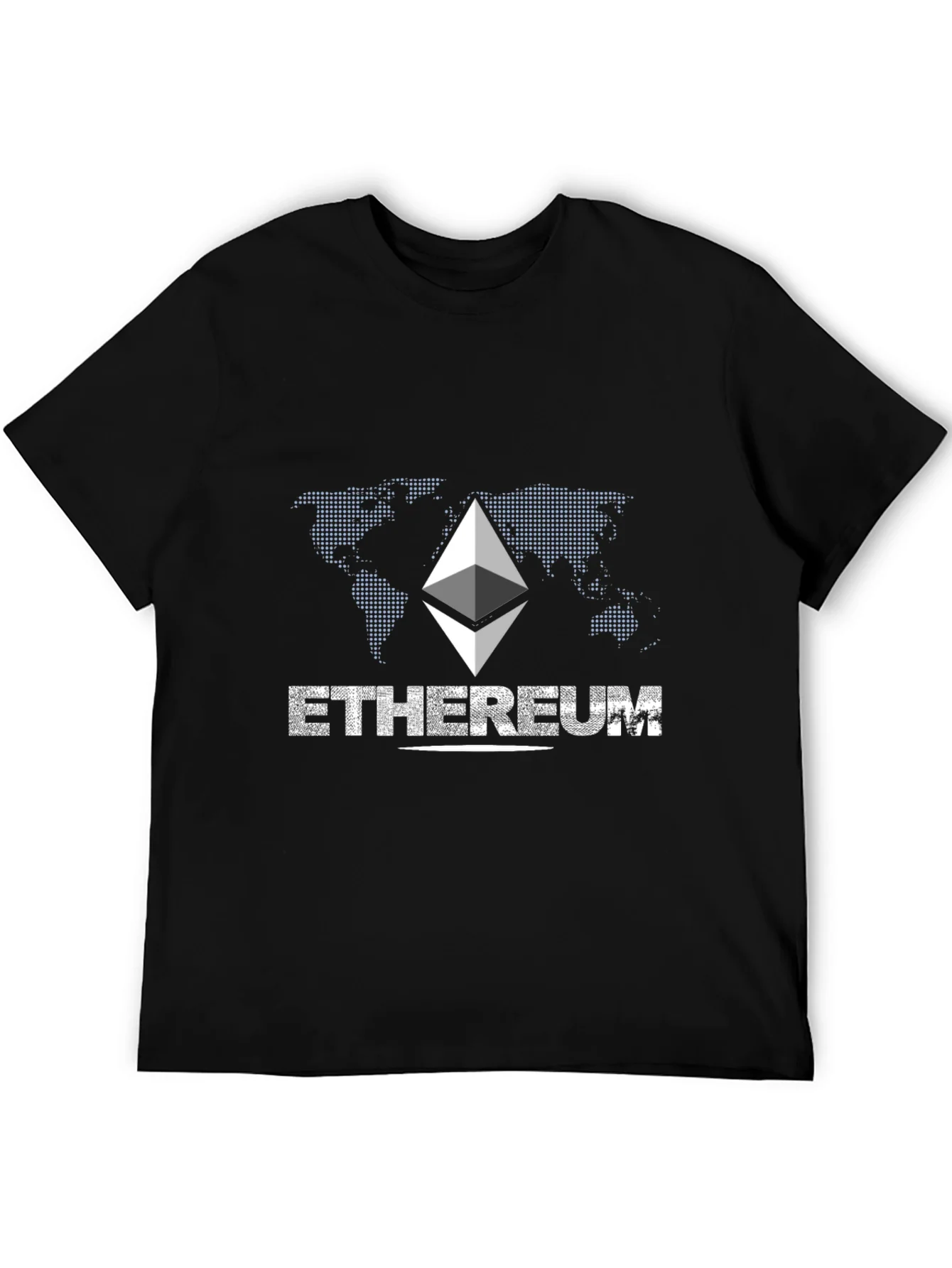 Ethereum Graphic Print Black T-Shirt