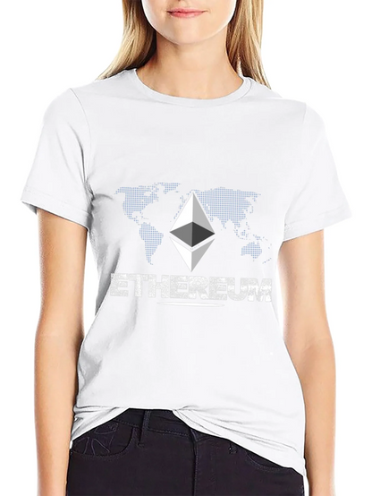 Ethereum Graphic Print Black T-Shirt