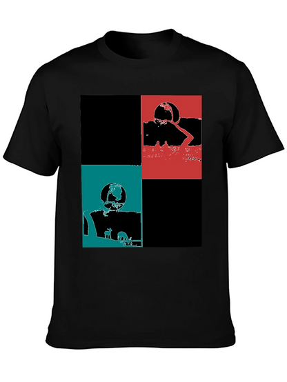Modern Graphic Block Tee
