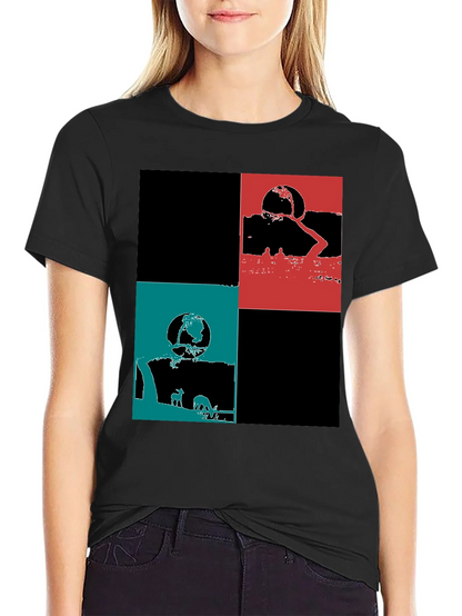 Modern Graphic Block Tee