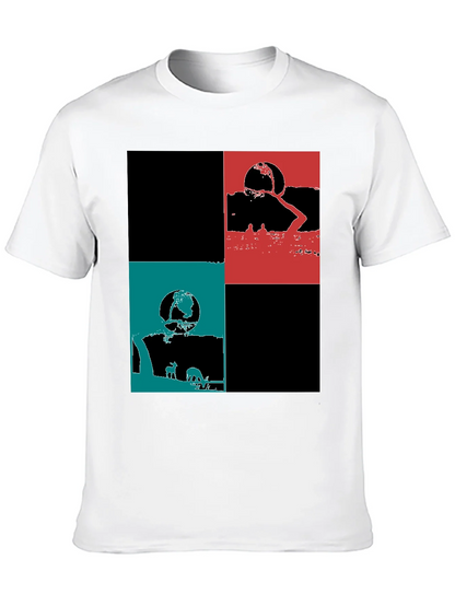 Modern Graphic Block Tee