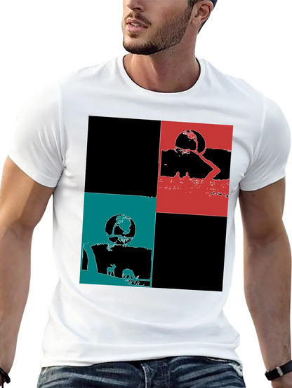 Modern Graphic Block Tee