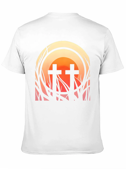 Sunset Cross Graphic Tee - Stylish Comfort